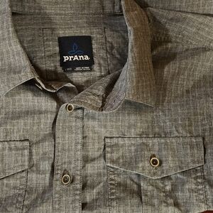 Prana button up long sleeve men's Large